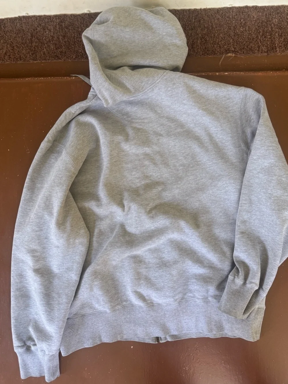 MLB Nike Atlanta Braves Zip-Up Gray Hoodie - Men’s Large